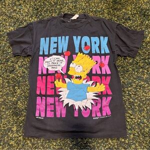 The Simpsons Bart New York Vintage T (M)